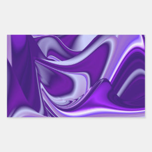 Purple Flower Rainbow Dreams Rectangular Sticker