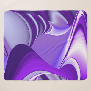 Purple Flower Rainbow Dreams Sherpa Blanket