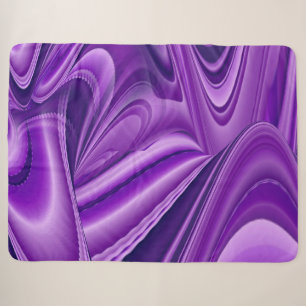 Purple Flower Rainbow Dreams Sherpa Blanket