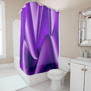 Purple Flower Rainbow Dreams Shower Curtain