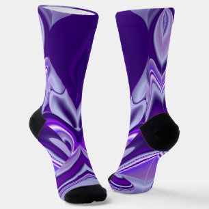 Purple Flower Rainbow Dreams Socks