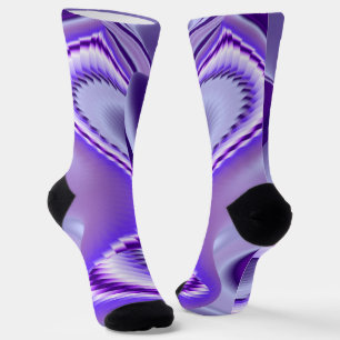 Purple Flower Rainbow Dreams Socks
