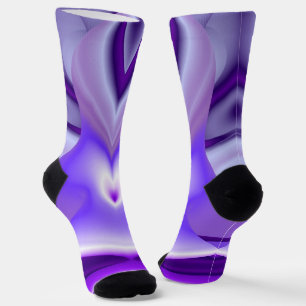 Purple Flower Rainbow Dreams Socks