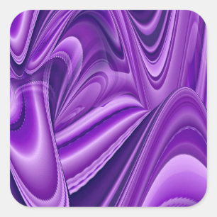 Purple Flower Rainbow Dreams Square Sticker