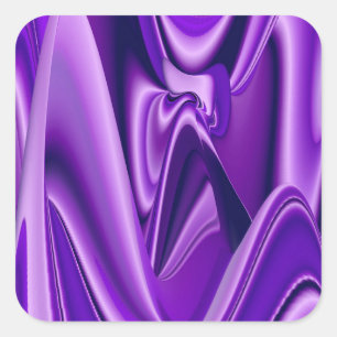Purple Flower Rainbow Dreams Square Sticker