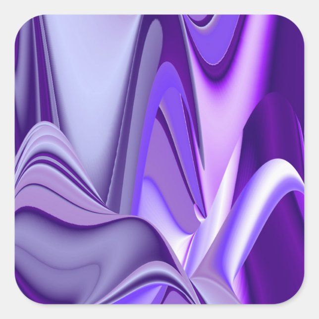 Purple Flower Rainbow Dreams Square Sticker (Front)