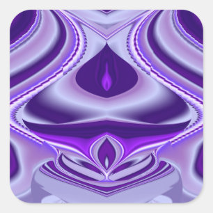 Purple Flower Rainbow Dreams Square Sticker