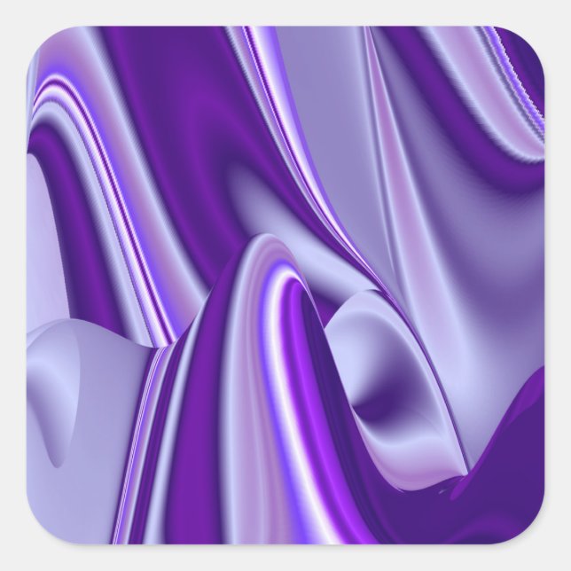 Purple Flower Rainbow Dreams Square Sticker (Front)