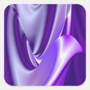 Purple Flower Rainbow Dreams Square Sticker