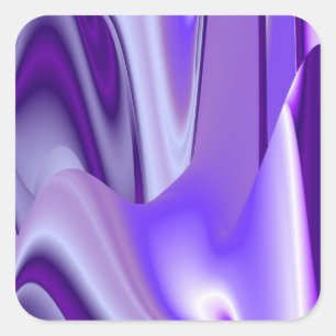 Purple Flower Rainbow Dreams Square Sticker