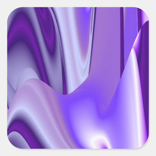 Purple Flower Rainbow Dreams Square Sticker (Front)
