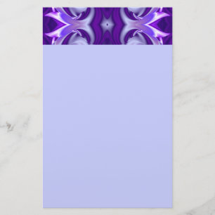 Purple Flower Rainbow Dreams Stationery