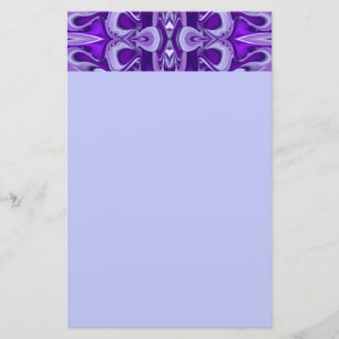 Purple Flower Rainbow Dreams Stationery