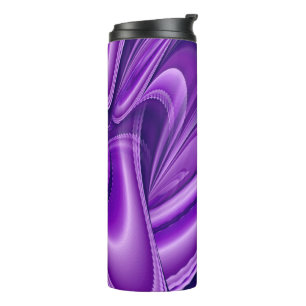 Purple Flower Rainbow Dreams Thermal Tumbler
