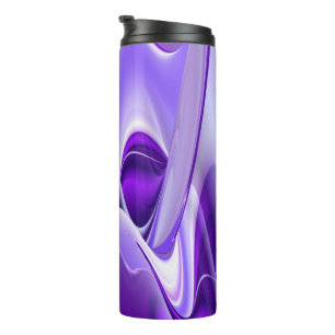 Purple Flower Rainbow Dreams Thermal Tumbler