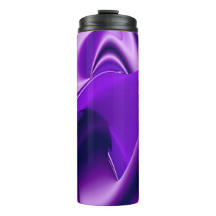 Purple Flower Rainbow Dreams Thermal Tumbler
