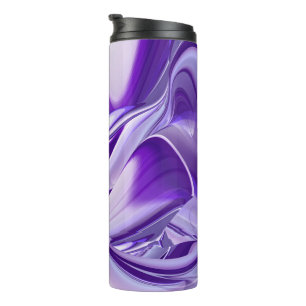 Purple Flower Rainbow Dreams Thermal Tumbler