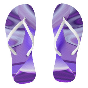 Purple Flower Rainbow Dreams Thongs