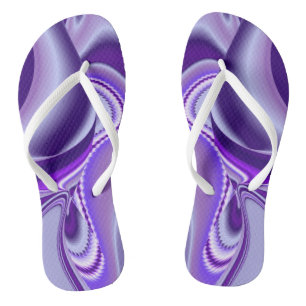 Purple Flower Rainbow Dreams Thongs