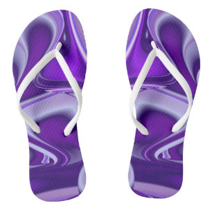 Purple Flower Rainbow Dreams Thongs
