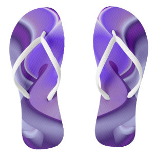 Purple Flower Rainbow Dreams Thongs
