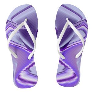 Purple Flower Rainbow Dreams Thongs