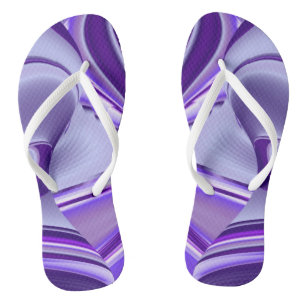Purple Flower Rainbow Dreams Thongs