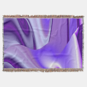 Purple Flower Rainbow Dreams Throw Blanket