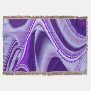Purple Flower Rainbow Dreams Throw Blanket