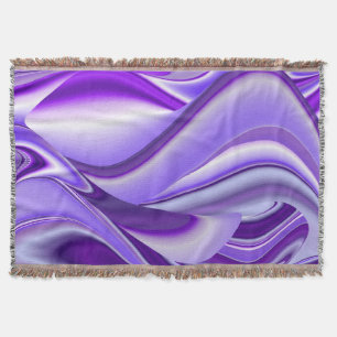 Purple Flower Rainbow Dreams Throw Blanket