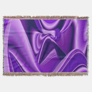 Purple Flower Rainbow Dreams Throw Blanket