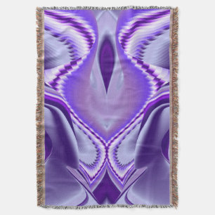 Purple Flower Rainbow Dreams Throw Blanket