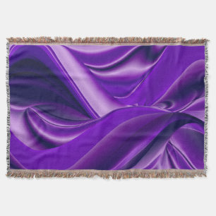 Purple Flower Rainbow Dreams Throw Blanket