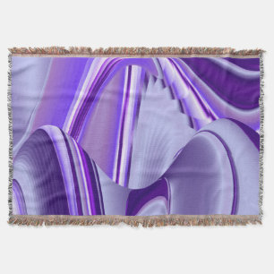 Purple Flower Rainbow Dreams Throw Blanket