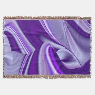 Purple Flower Rainbow Dreams Throw Blanket