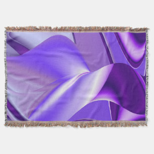 Purple Flower Rainbow Dreams Throw Blanket