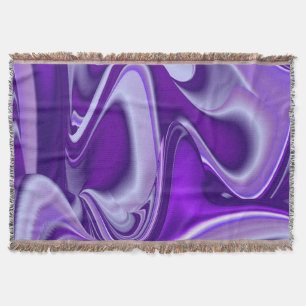 Purple Flower Rainbow Dreams Throw Blanket