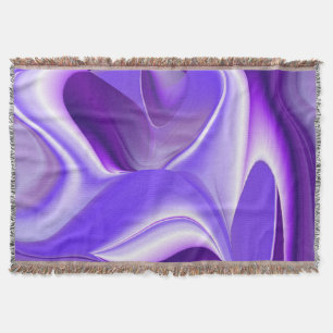 Purple Flower Rainbow Dreams Throw Blanket