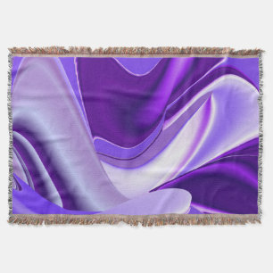 Purple Flower Rainbow Dreams Throw Blanket