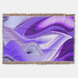 Purple Flower Rainbow Dreams Throw Blanket