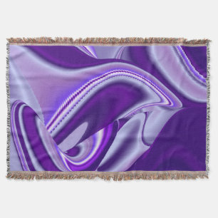 Purple Flower Rainbow Dreams Throw Blanket