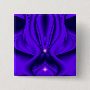 Purple Flower Rainbow Dreams, Two Stars 15 Cm Square Badge