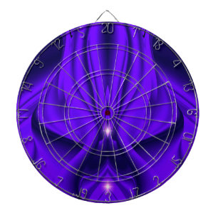 Purple Flower Rainbow Dreams Two Stars  Dartboard