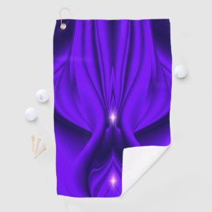 Purple Flower Rainbow Dreams Two Stars Golf Towel