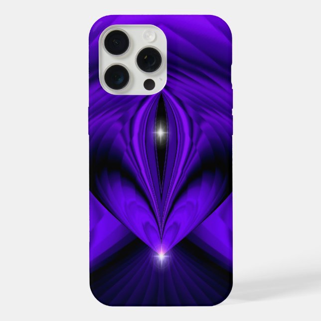 Purple Flower Rainbow Dreams Two Stars iPhone Case (Back)