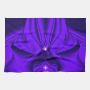 Purple Flower Rainbow Dreams Twos Stars Tea Towel