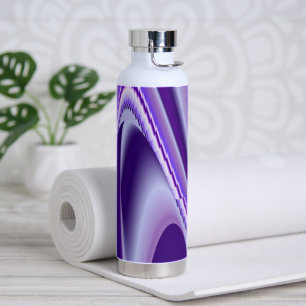 Purple Flower Rainbow Dreams Water Bottle