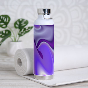Purple Flower Rainbow Dreams Water Bottle