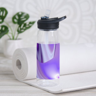 Purple Flower Rainbow Dreams Water Bottle