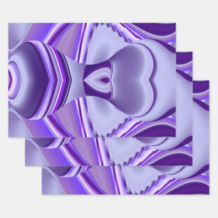 Purple Flower Rainbow Dreams Wrapping Paper Sheet